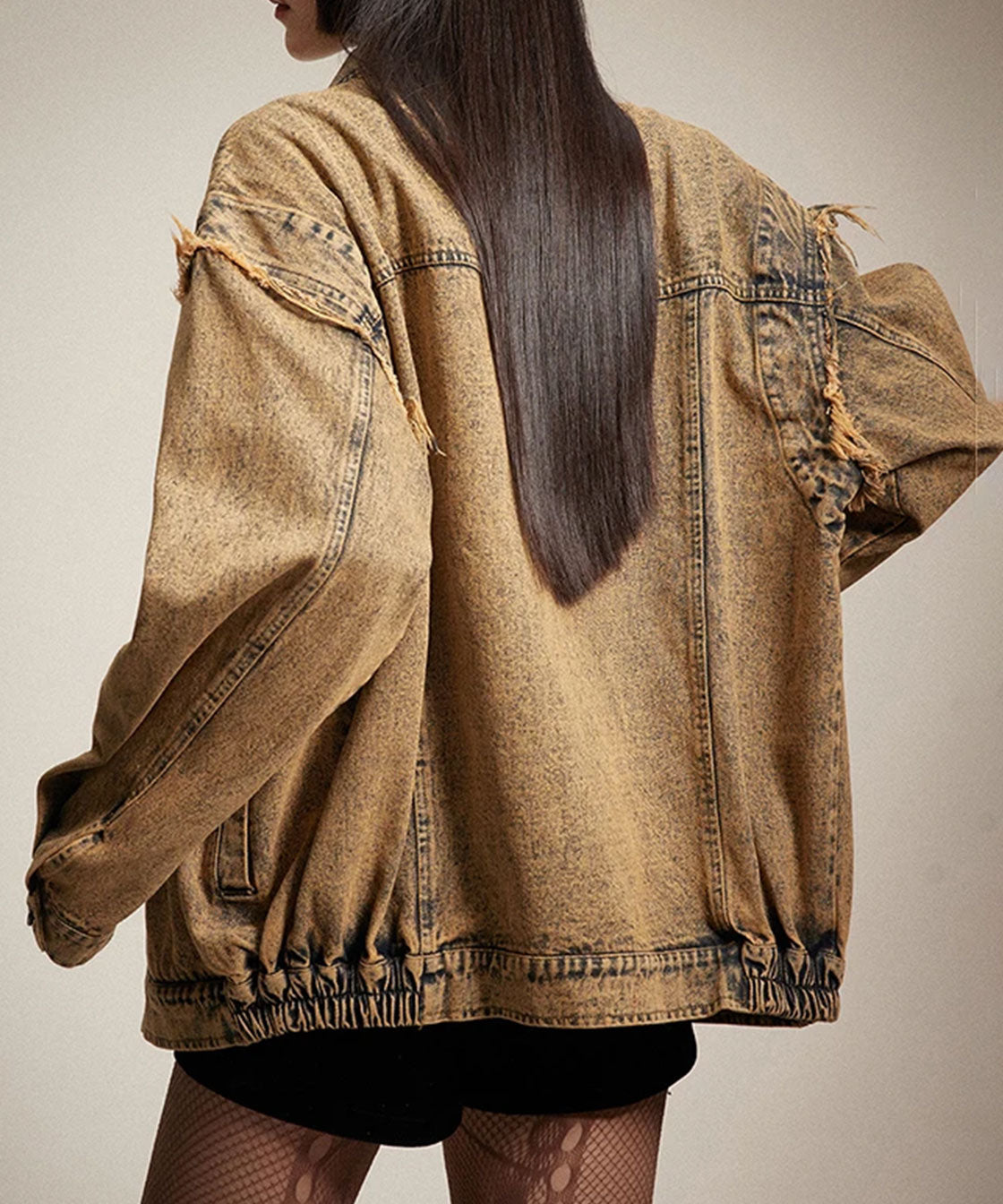 Sand color denim jacket