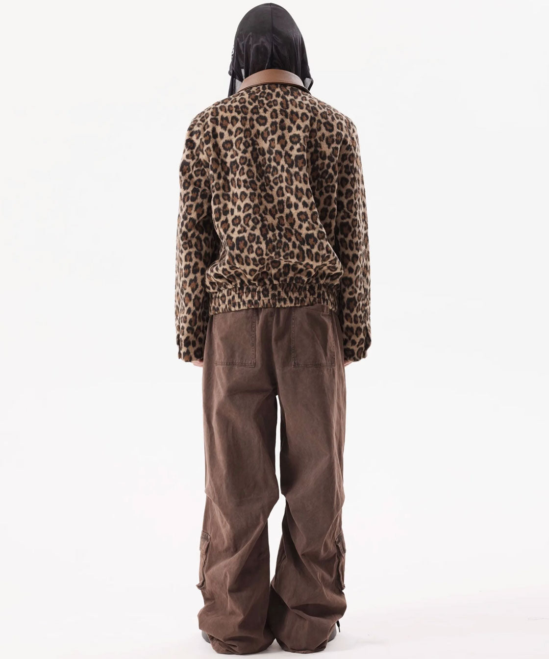 Leopard pattern drizzler jacket