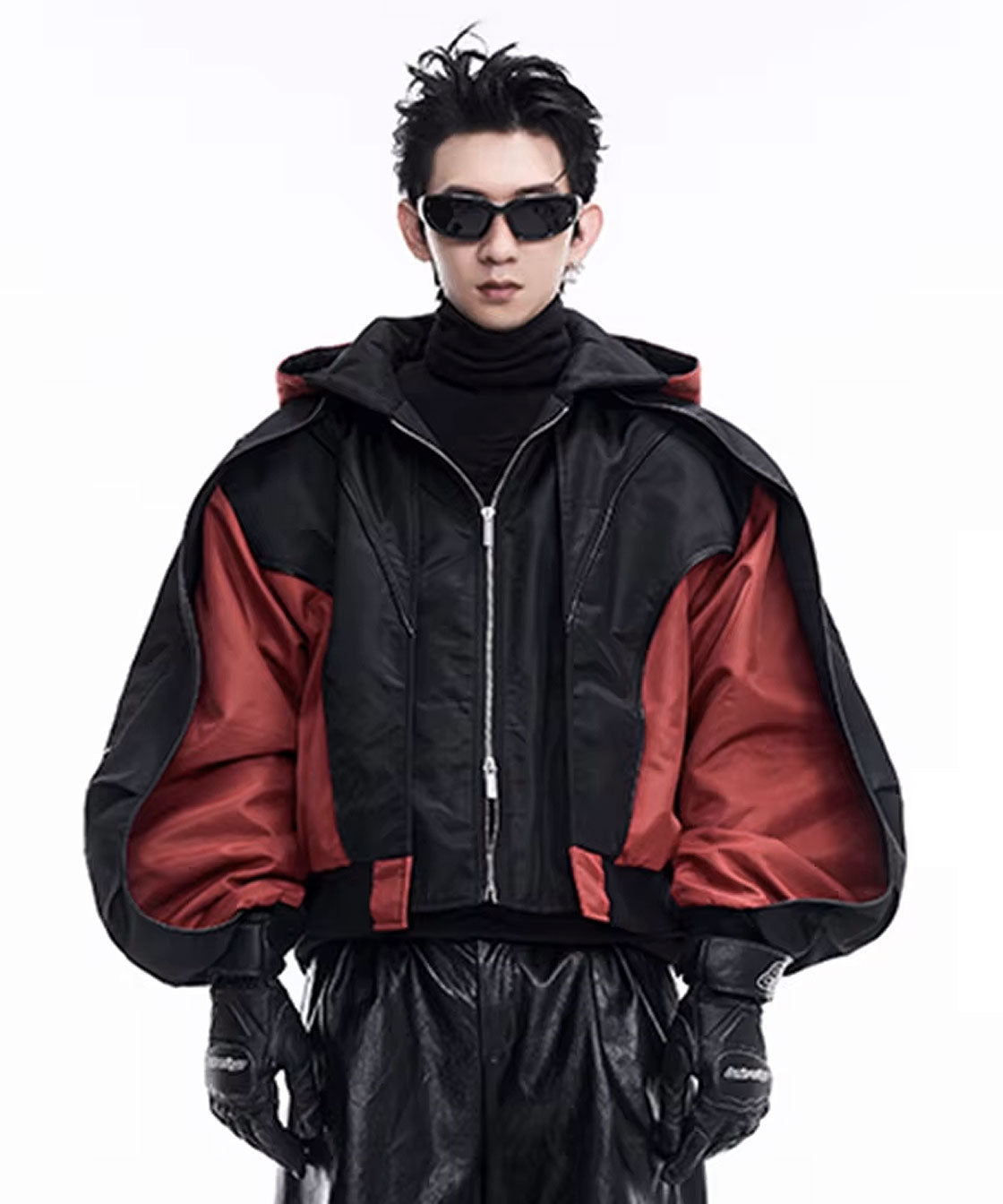 Short length hooded jacket