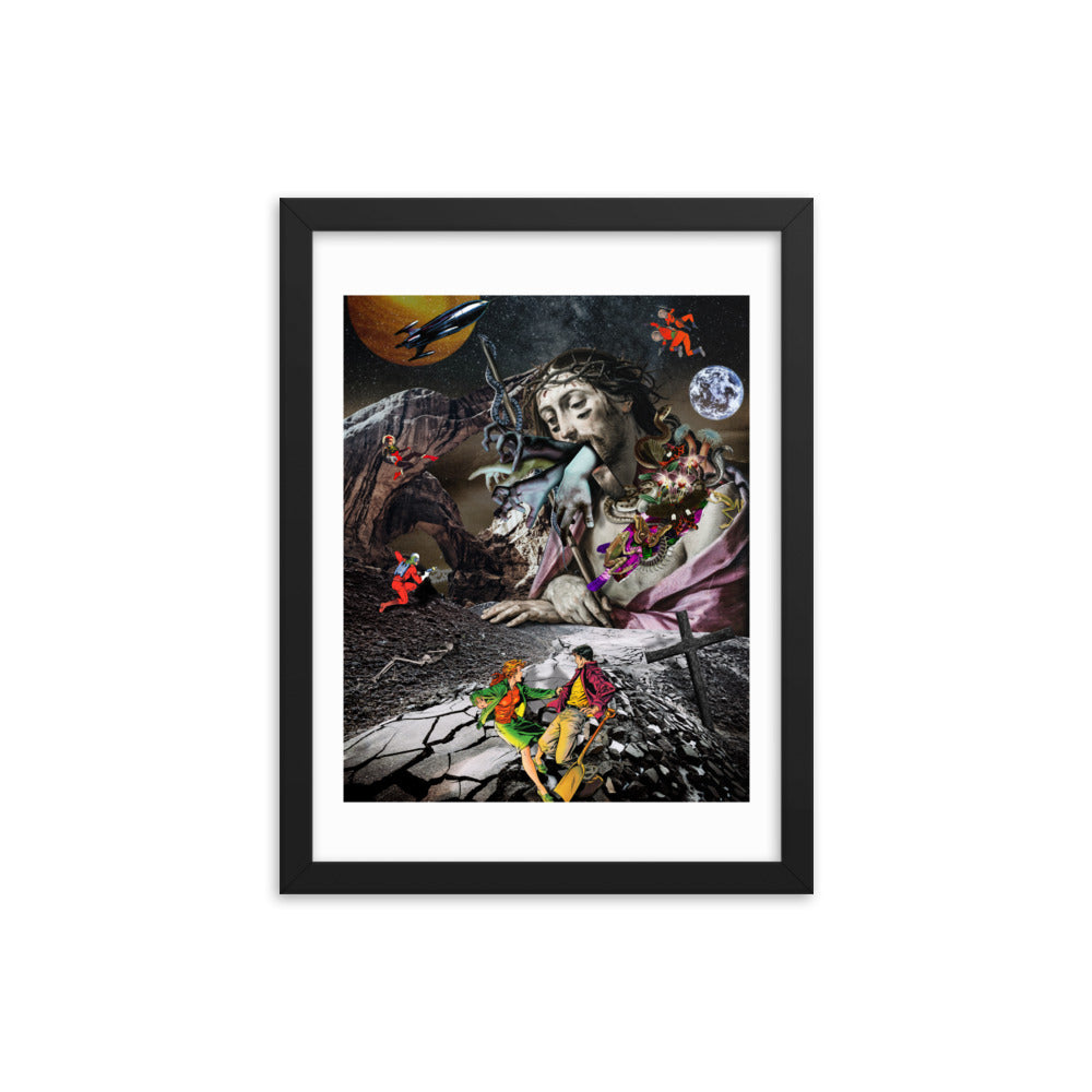 SPACE WAR Framed poster