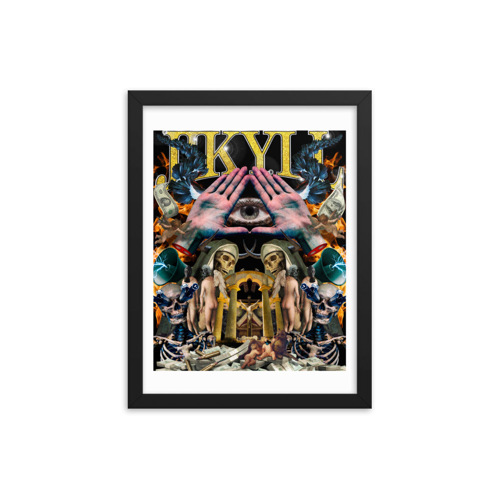 Chaotic Hip Hop Framed poster