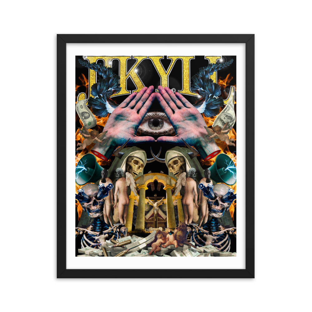 Chaotic Hip Hop Framed poster