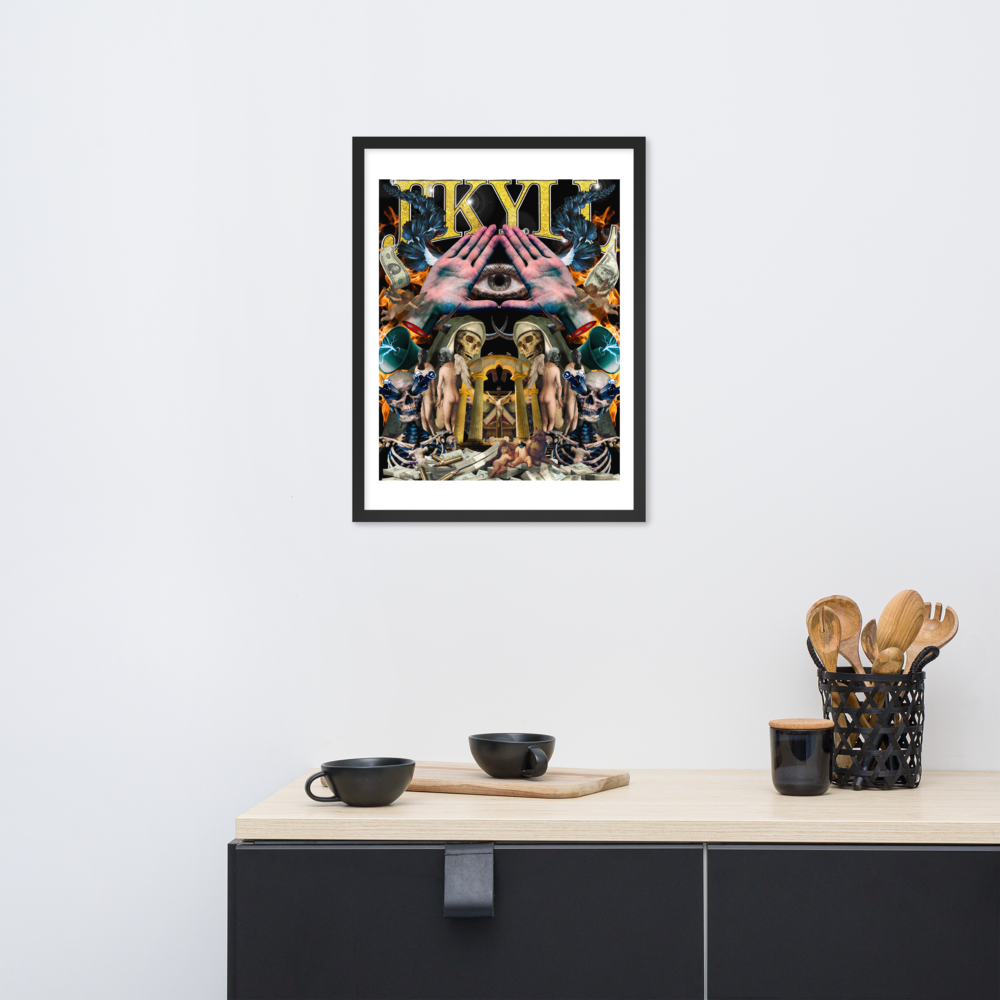 Chaotic Hip Hop Framed poster