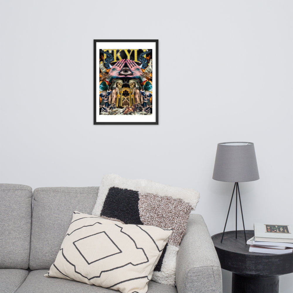 Chaotic Hip Hop Framed poster