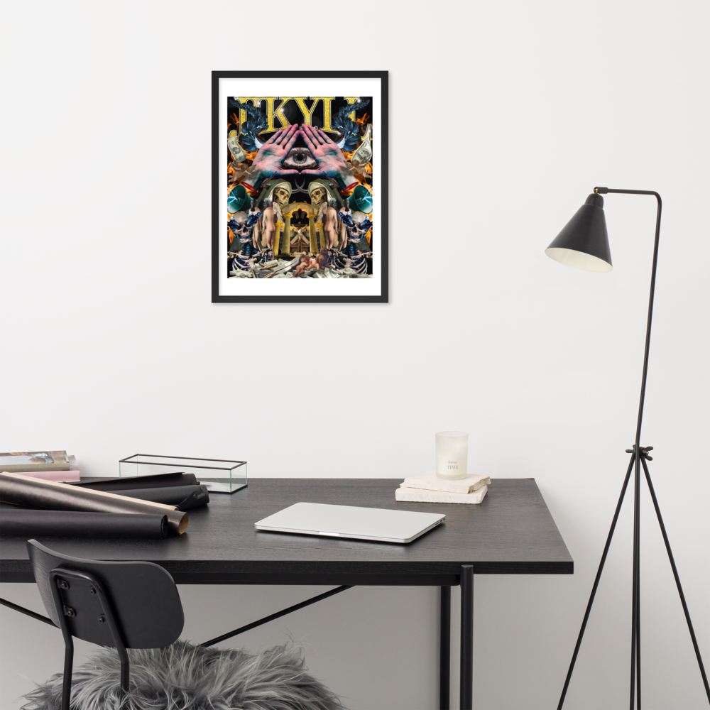 Chaotic Hip Hop Framed poster