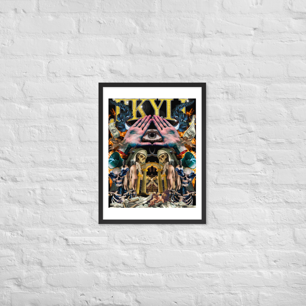 Chaotic Hip Hop Framed poster