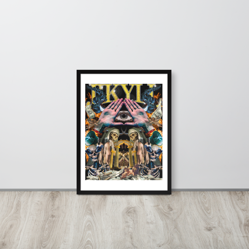 Chaotic Hip Hop Framed poster