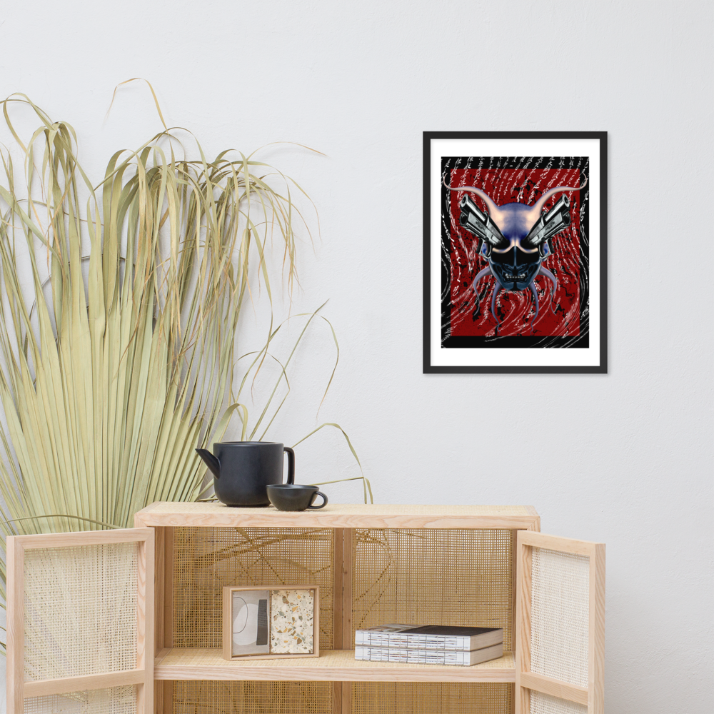 Japanese Demon Framed poster