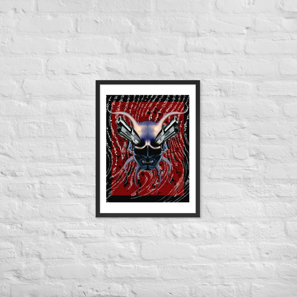 Japanese Demon Framed poster