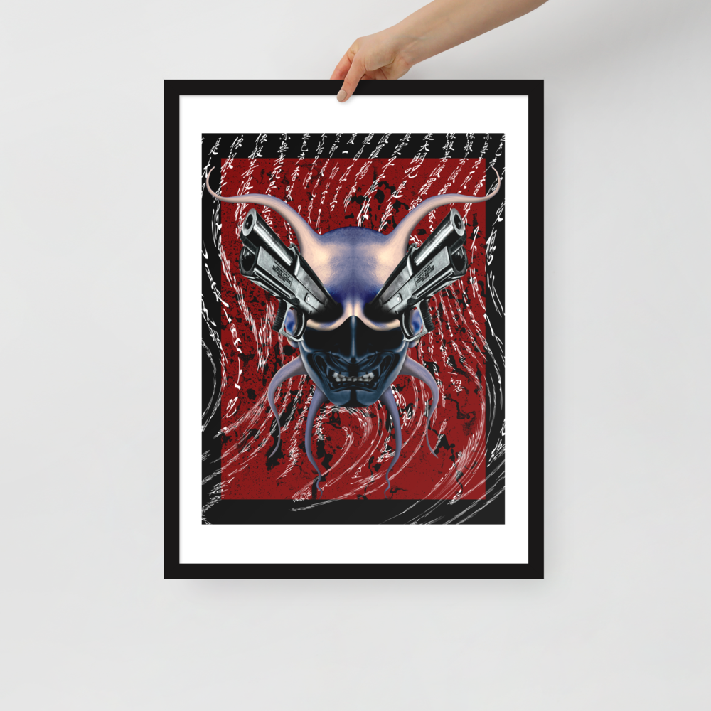 Japanese Demon Framed poster