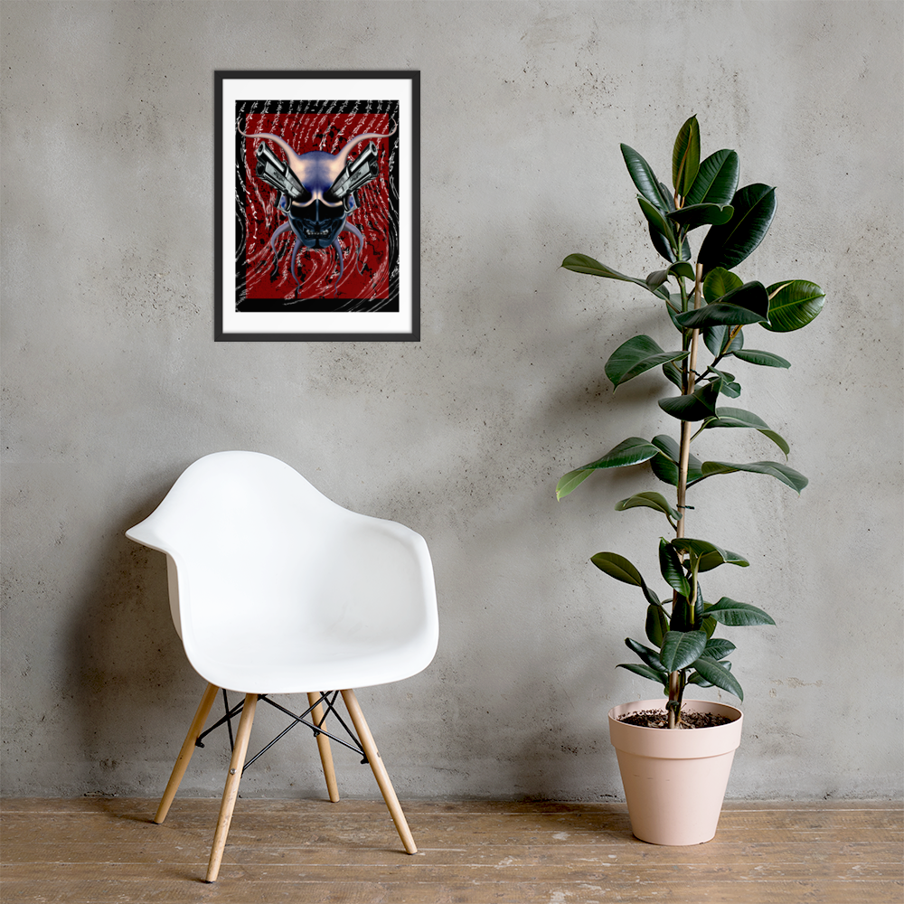 Japanese Demon Framed poster