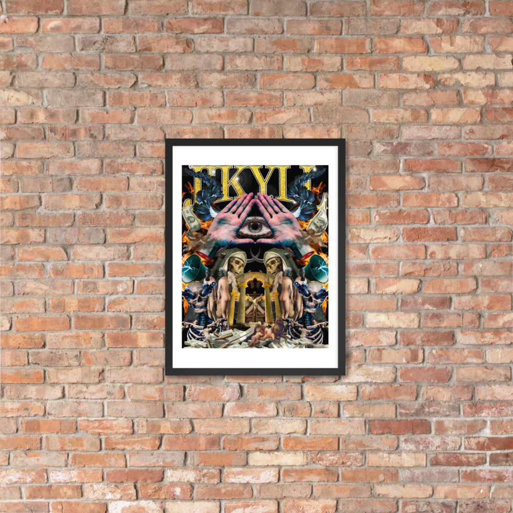 Chaotic Hip Hop Framed poster