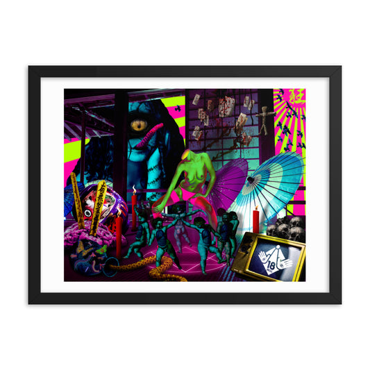 Crazy Party Framed poster