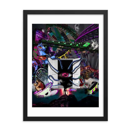 Death Amusement Park Framed poster