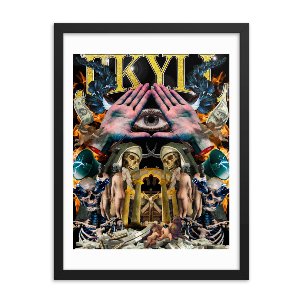 Chaotic Hip Hop Framed poster