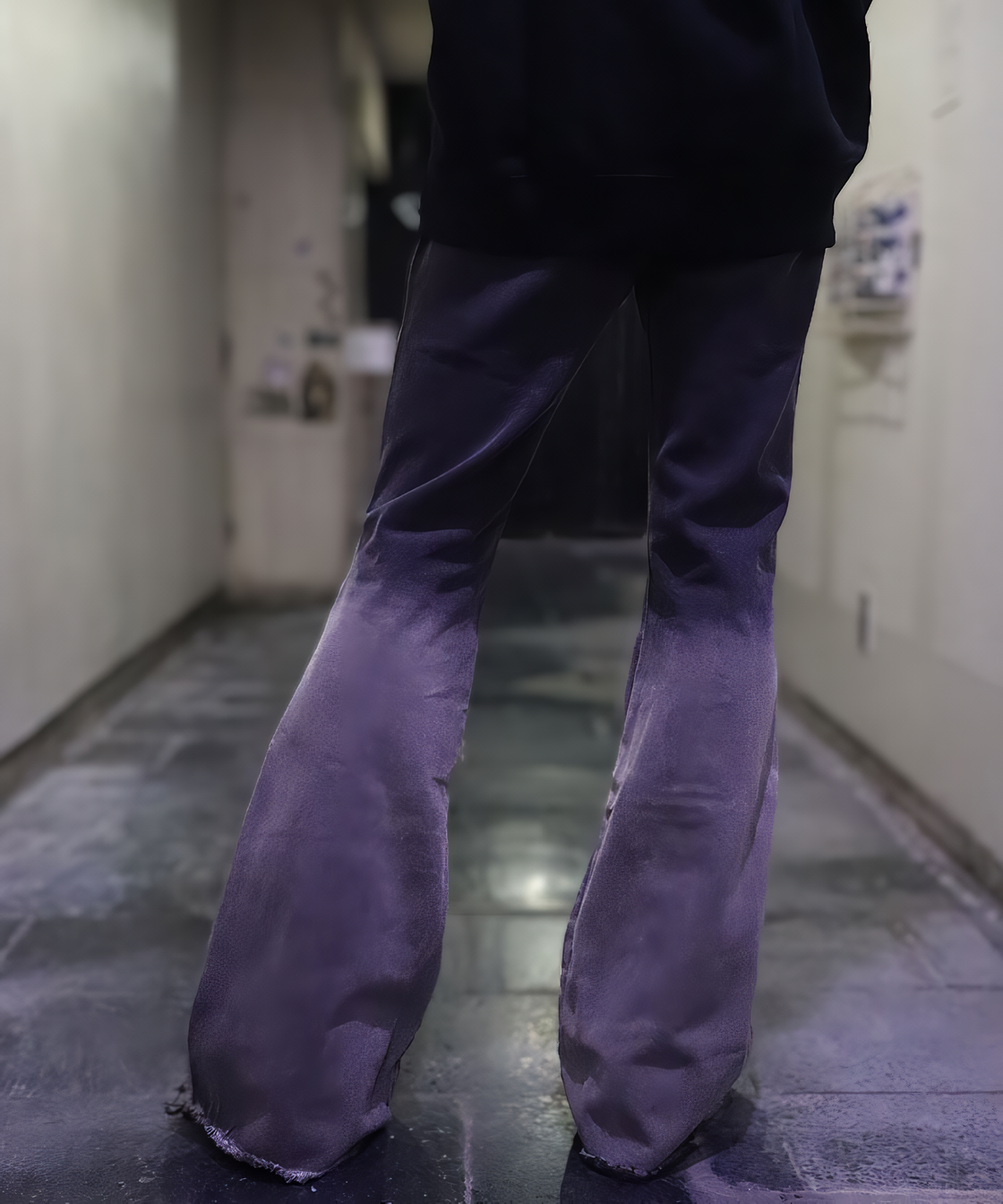 Gradation flare pants