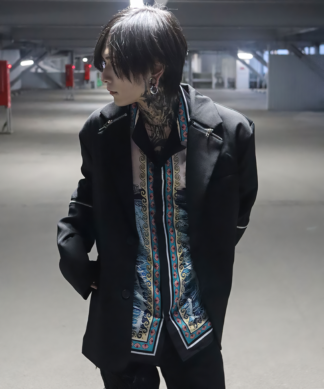 Zip design tailored jacket ver.2