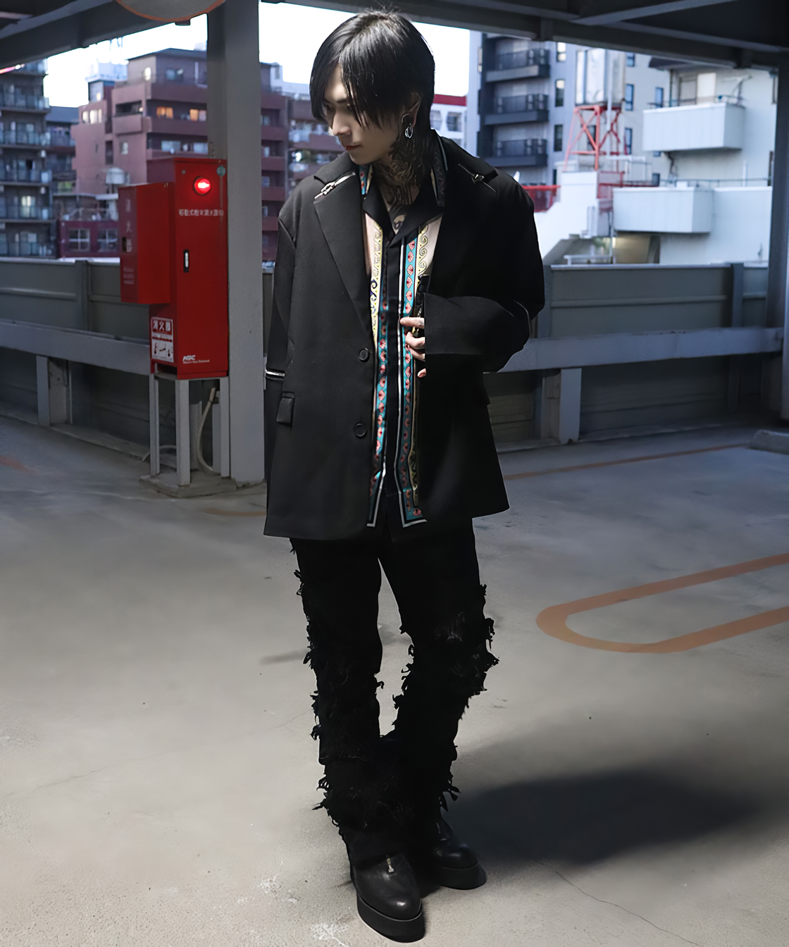 Zip design tailored jacket ver.2