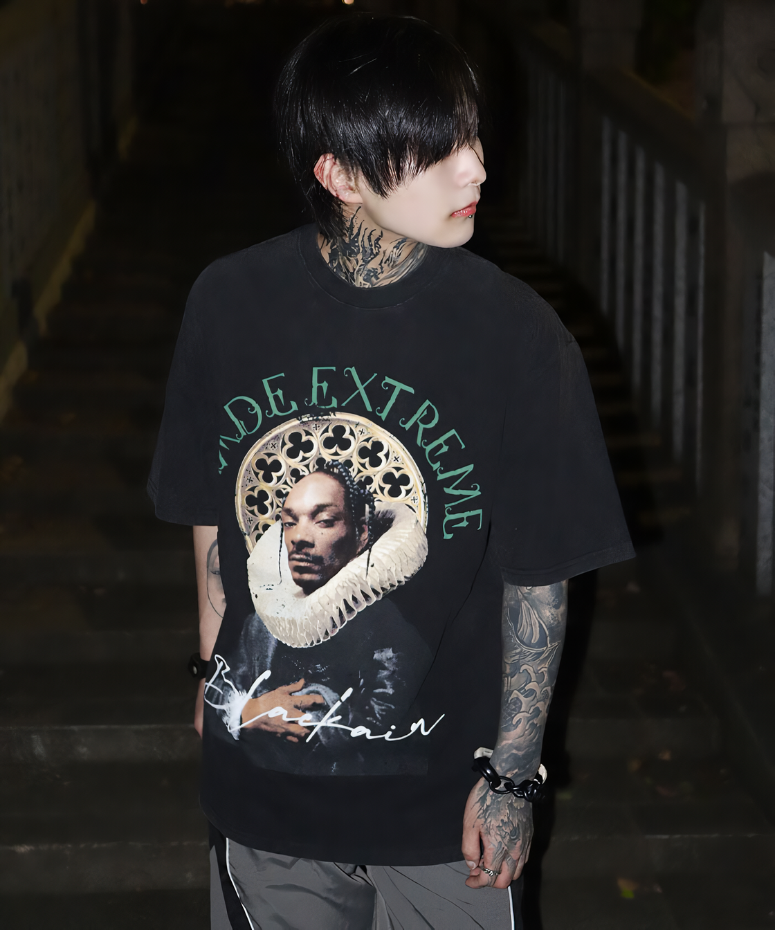 HIPHOP design oversize TEE