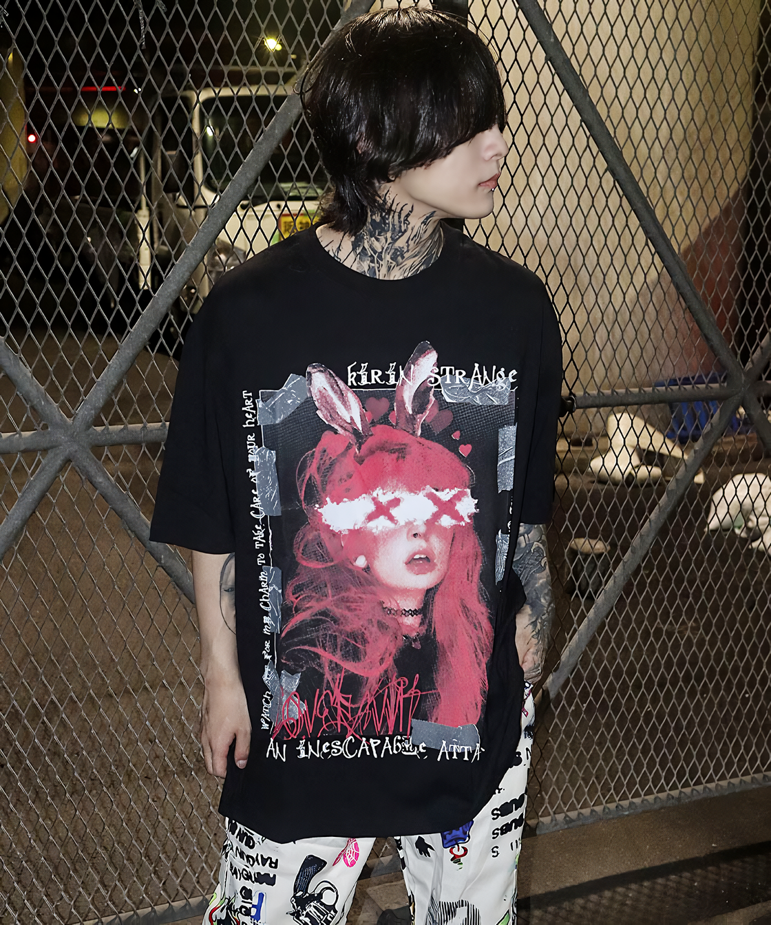 Bunny girl print TEE